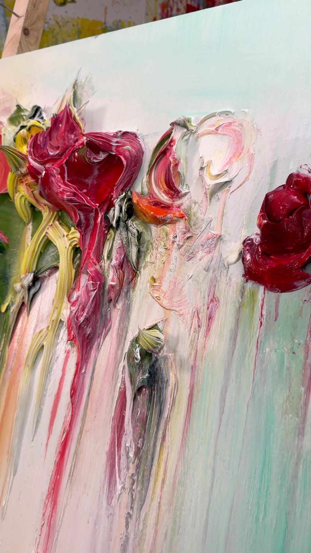 Abstract Floral 07, 36x36 – Justin Gaffrey