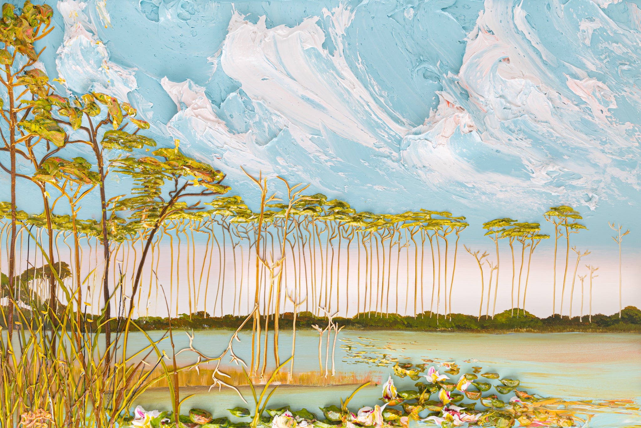 Lakescape Diptych 1, 72x48