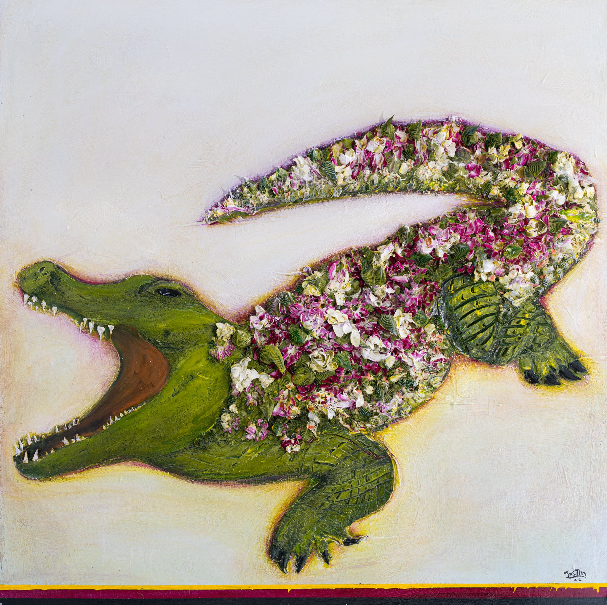 Ikebana Alligator, 48x48