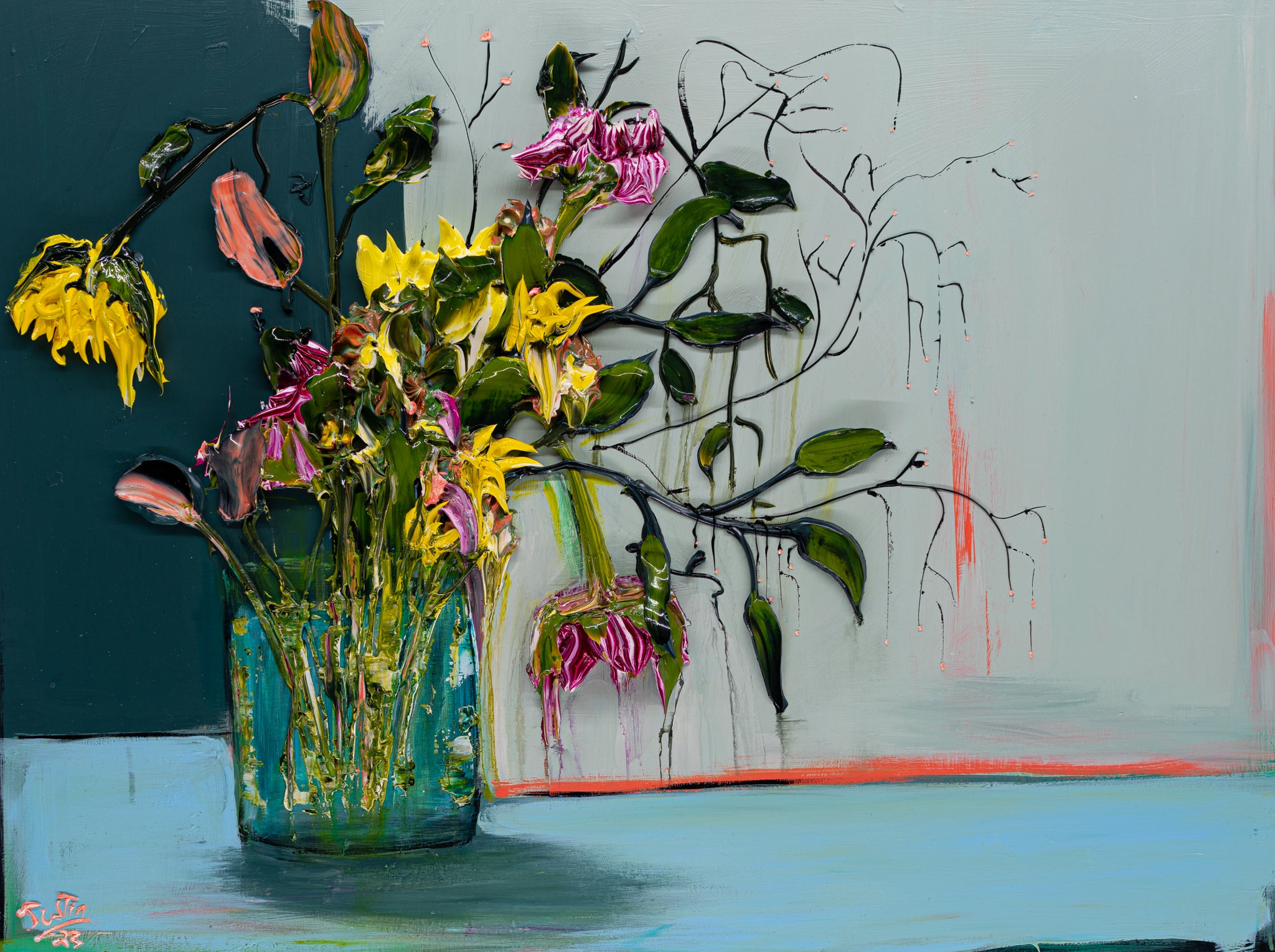 Vase Floral, 40x30