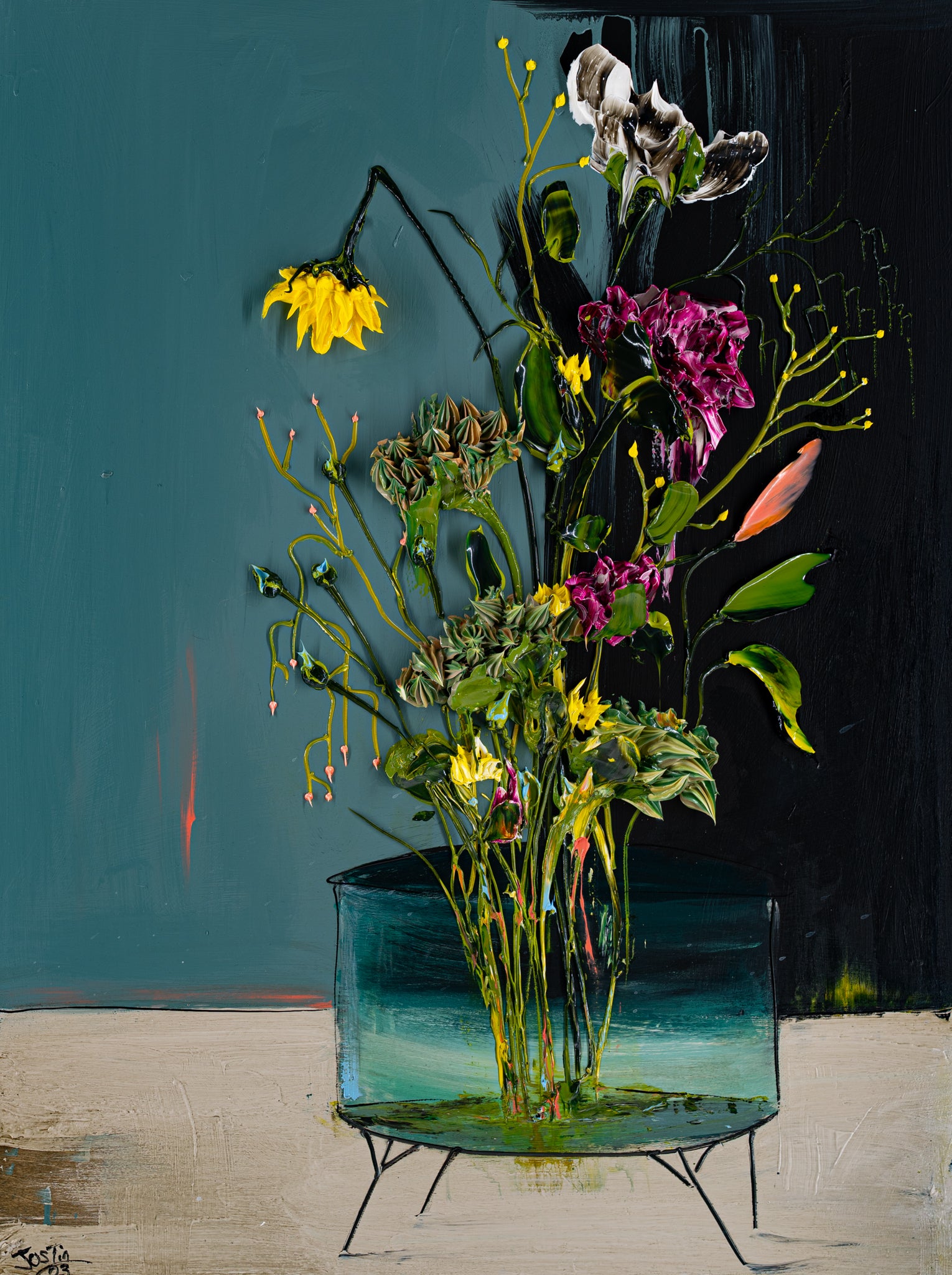 Vase Floral, 30x40