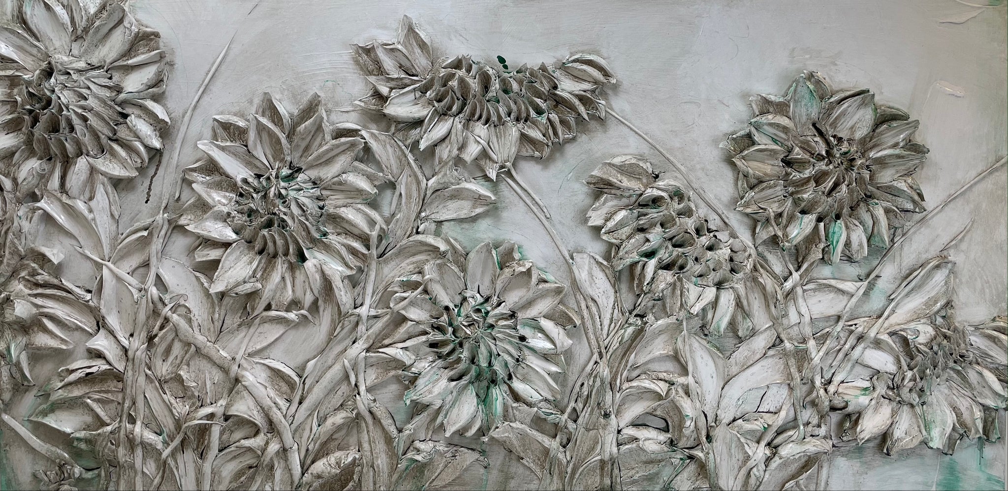Monochromatic Sunflowers, 60x30